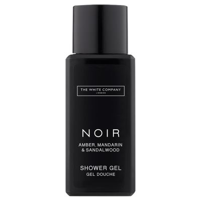 The White Company Noir 30ml Shower Gel in bottle