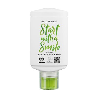 Be different! - All-In-One Hand, Hair & Body Wash, press + wash Dispenser, 330 ml