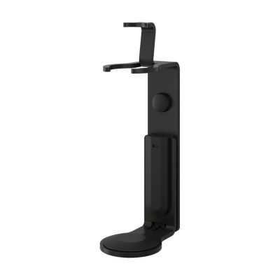 Pump Dispenser - Tamper-proof holder in black, for screwing and gluing