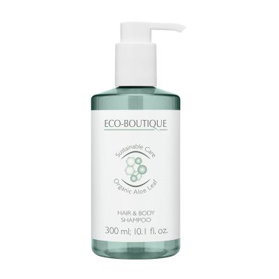 ECO-BOUTIQUE - Hair & Body Shampoo, Pump dispenser, 300 ml