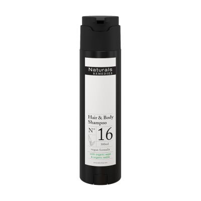 Naturals REMEDIES - Gentle Vegan Hair & Body Shampoo SHAPE Dispenser 300 ml