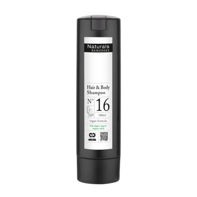 Naturals Remedies 300ml Hair & Body Shampoo in bottle Smart Care System - Refill