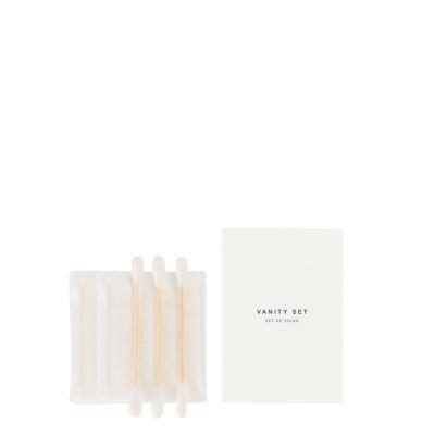 EcoClassic Vanity Set: 3pcs Cotton Buds, 3pcs Bamboo Fibre Pads
